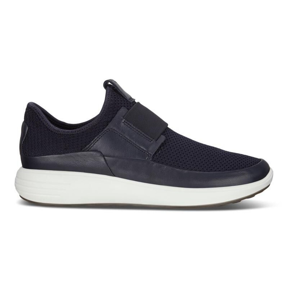 ECCO Womens Slip-On Navy - Soft 7 Runner - NSH-945380